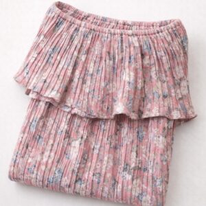 Shoulder cut floral tunic