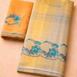 Cotton Suit With Embriodery