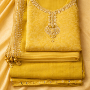 Hand work shimmer suit