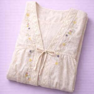 Mul cotton  frock  with shrug