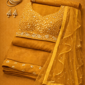 Yellow Fully Designer Lehnga