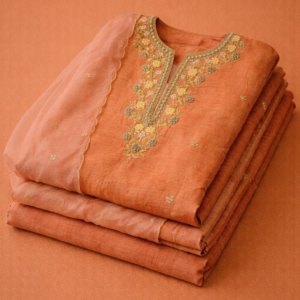 Silk handwork suit
