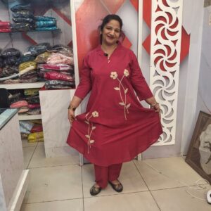 Pure Cotton core set with patch work