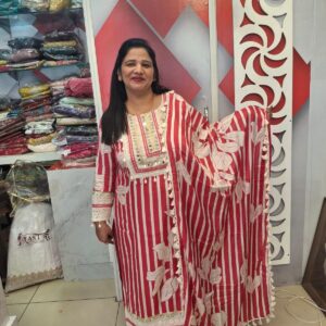 muslin cotton Silk Shifli work suit