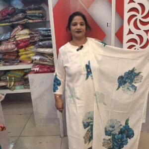 pure cotton printed with work suit