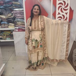 Pure Crape Sharara Suit